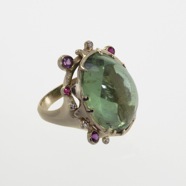 AK ring grn purp
