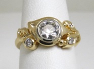 CK dia bud ring
