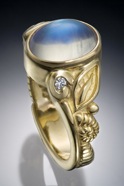 R623_Blue Moonstone, Diamonds