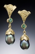E615_Blk Pearl&Grn Tourmaline