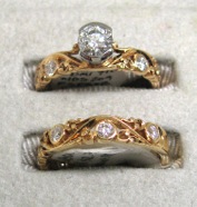 DMI-1E set, 18K rose gold, semi-B