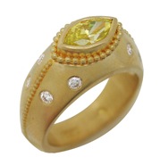 Julie yellow dia ring