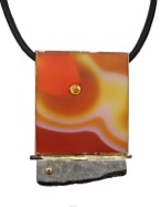 Patrick Murphy orbicular agate pendant
