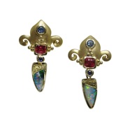 Crevoshay opal earrs