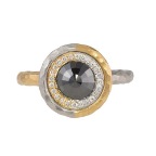 bicolor ring black dia
