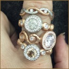 PF ring stack on finger